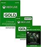 3 Monate Xbox Live Gold + 3 Monate GRATIS + 6 Monate Xbox Game Pass| Xbox One - Download Code